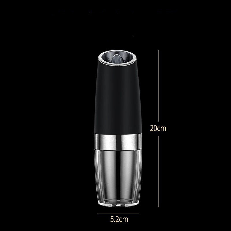 Rechargeable Electric Pepper And Salt Grinder Set One-Handed No Battery Needed Automatic Grinder With Adjustable Coarseness LED Light Refillable - Arfolk