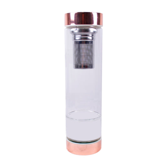 Crystal Glass Elixir Water Bottle