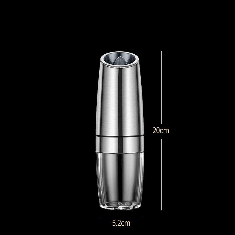 Rechargeable Electric Pepper And Salt Grinder Set One-Handed No Battery Needed Automatic Grinder With Adjustable Coarseness LED Light Refillable - Arfolk