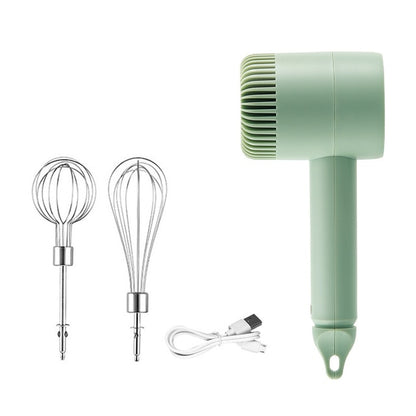 New Wireless Portable Electric Food Mixer Hand Blender 3 Speeds High Power Dough Blender Egg Beater Hand Mixer