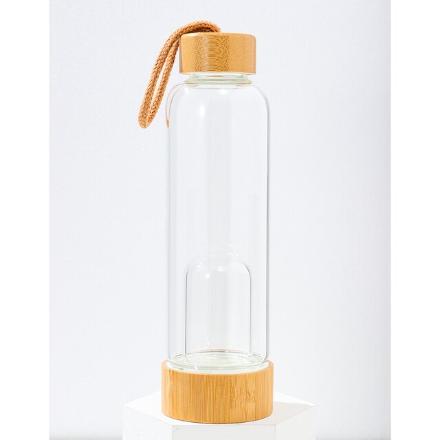 Crystal Glass Elixir Water Bottle